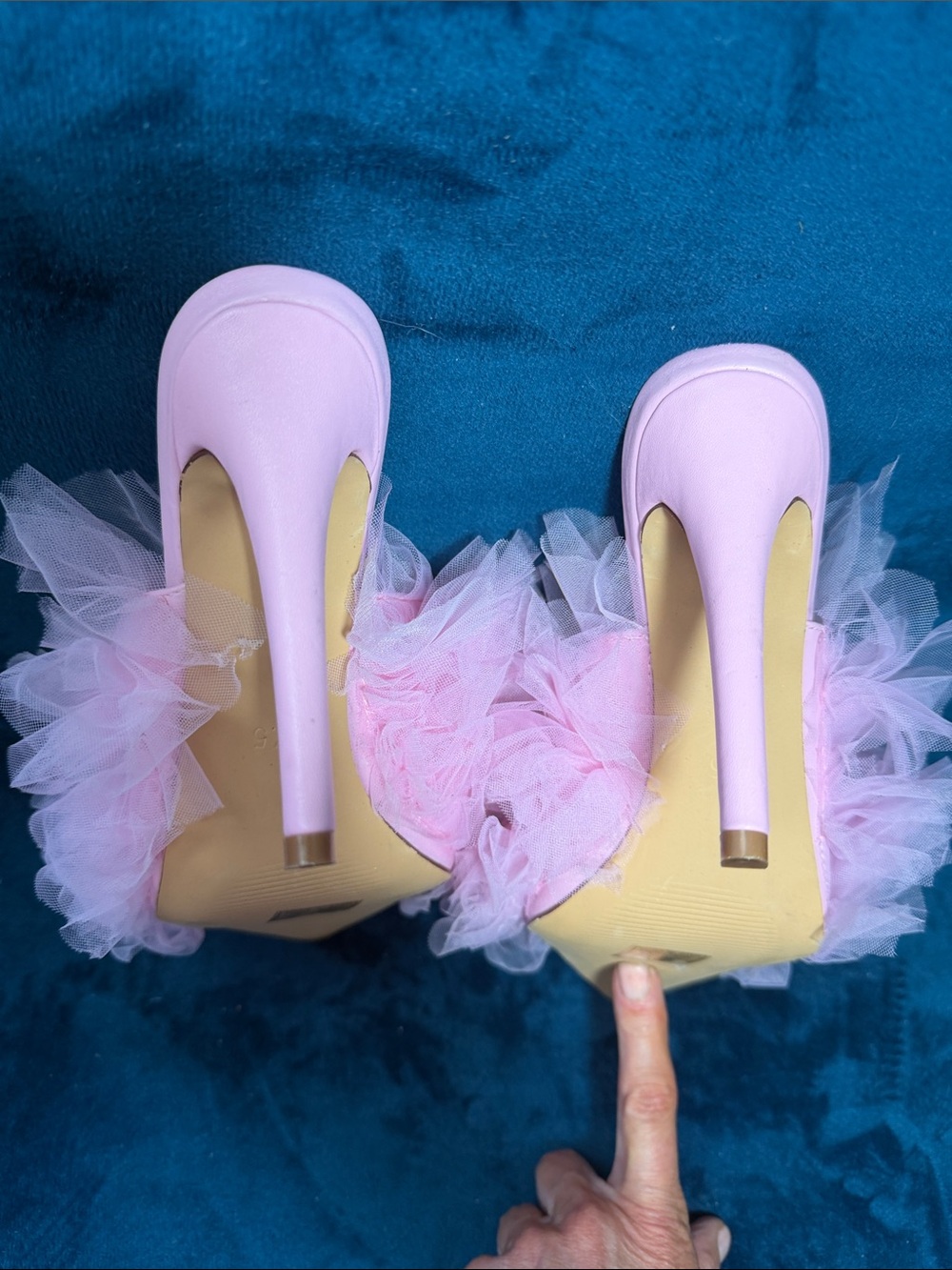 Azalea Wang Pink Tulle Pointed-Toe - Picture 2 of 5